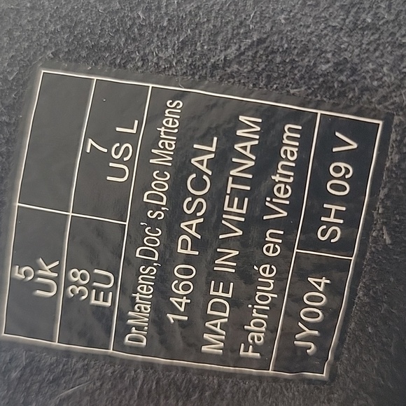 Dr. MARTENS 1460 PASCAL JY004 COLOR BLACK size 7 women's - Picture 6 of 7